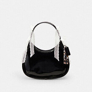 Ergo Bag in Crinkle Patent Coachtopia Leather: Lace Bows